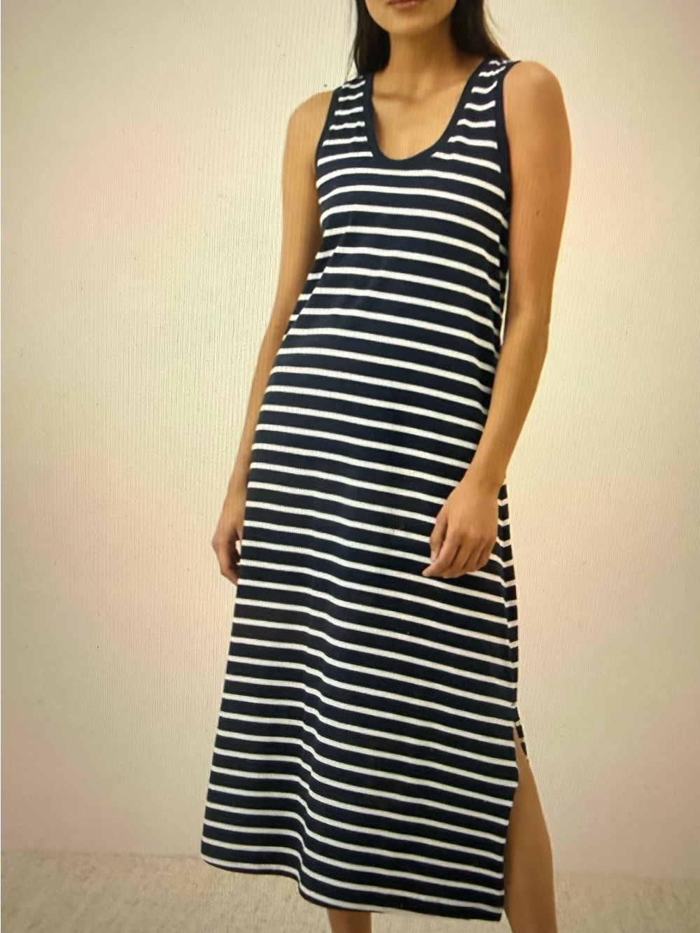 NWOT- PACT- Organic Cotton Women’s Softspun Tank Midi Dress-
MEDIUM